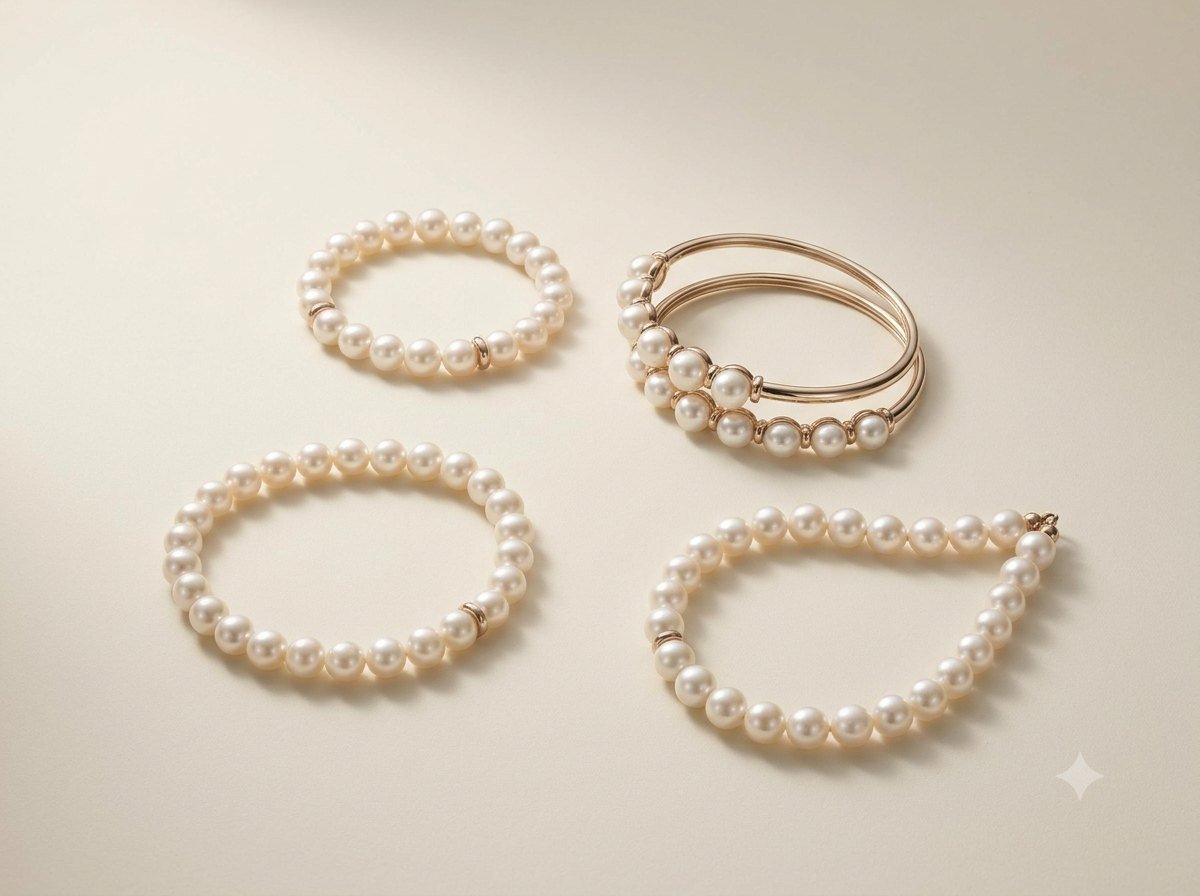 Pearl bracelets and bangles
